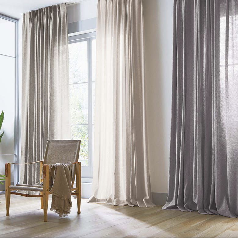 美しい陰影の魅力 レースカーテン｜防炎